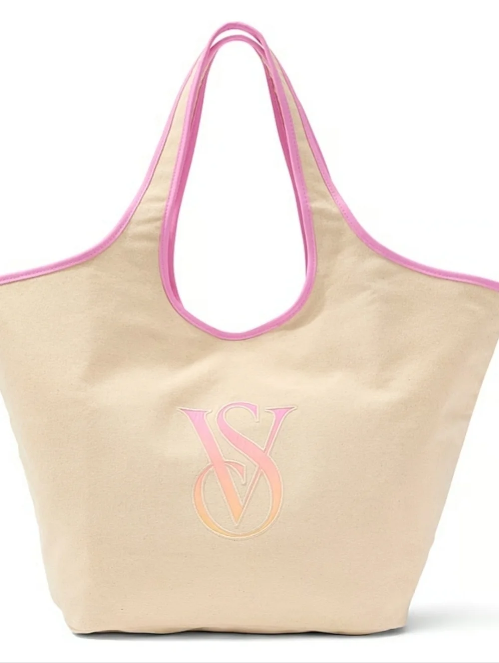 Victoria's Secret Ombre Monogram Logo Tote Bag NEW MSRP $49.95 Mothers Day